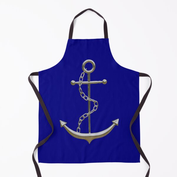 Item preview, Silver Anchor (Single, Navy Blue) designed and sold by Pendy777.