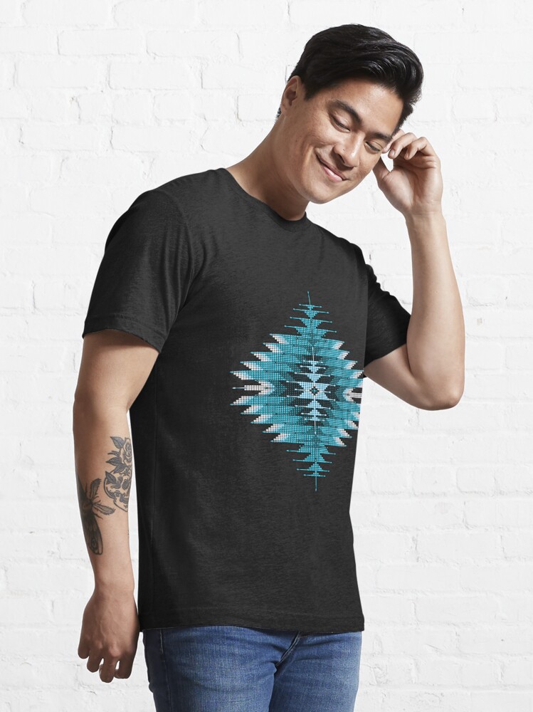 Native American Thunderbird - Turquoise and Bone Men's T-Shirt