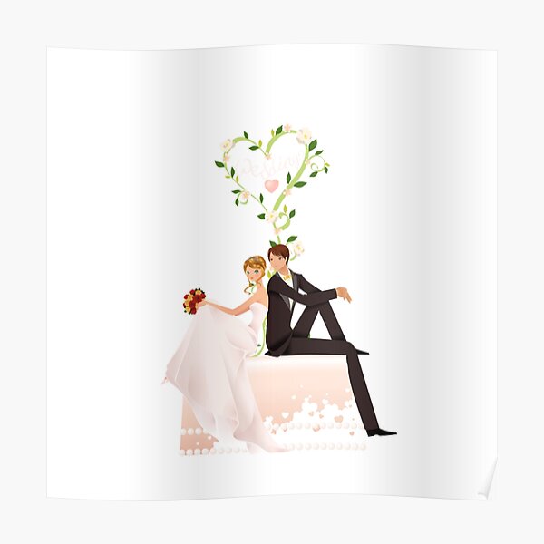 bride and groom Poster