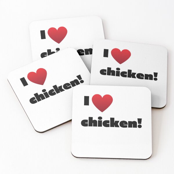 Item preview, I Love Chicken Design featuring a Heart designed and sold by CrispyTeez.