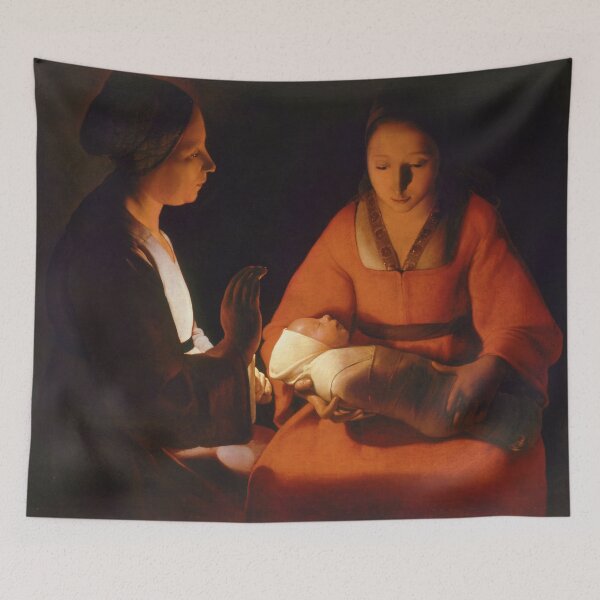 Item preview, Georges de La Tour - The Newborn Child (Le Nouveau-né) 1648 designed and sold by HistoryRestored.