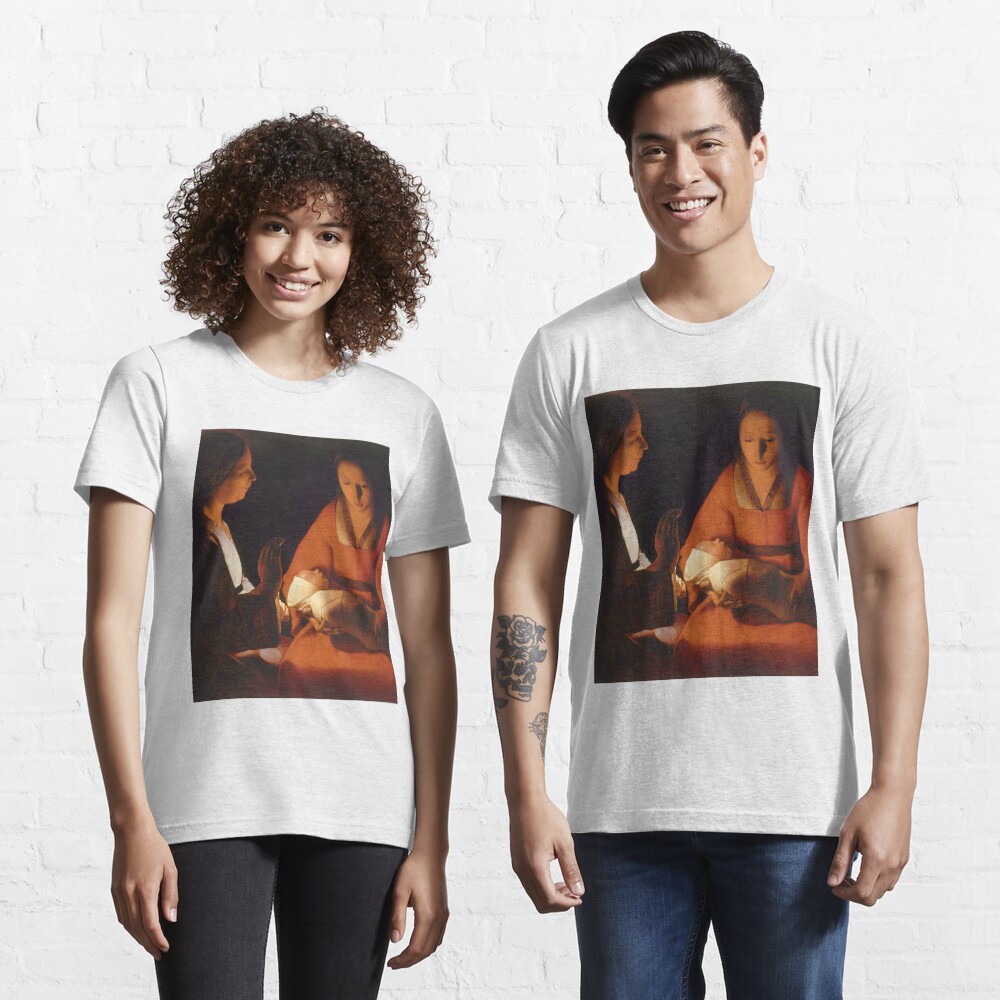 Georges De La Tour The Newborn Child Le Nouveau Ne 1648 T Shirt By Historyrestored Redbubble