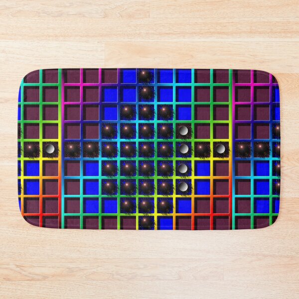 Item preview, Lattice, Corona, (319) (blue, yellow, green, red,) Decorative, Digital, Colorful, Abstract, designed and sold by Paszkan.