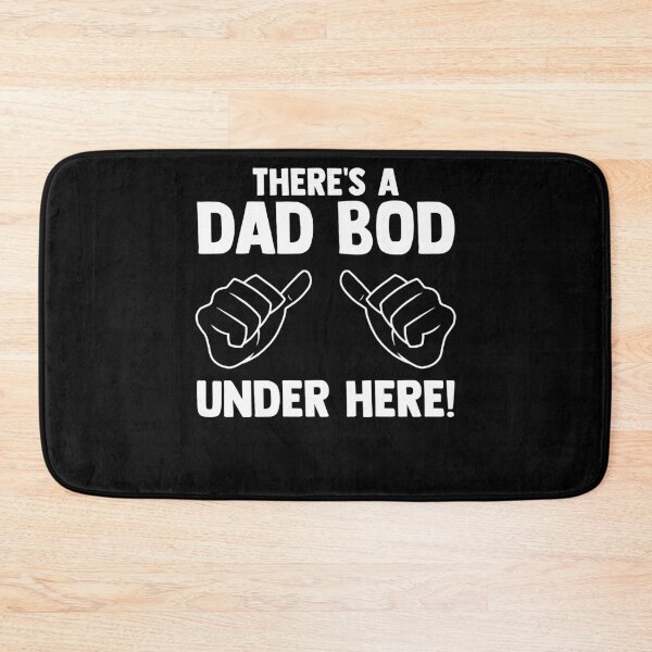 Item preview, There's a dad bod under here funny father's day dad jokes designed and sold by Nessshirts.