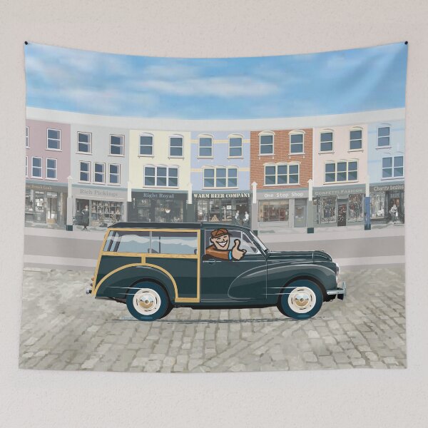 Item preview, Black Morris Minor Traveller designed and sold by Bigs66.