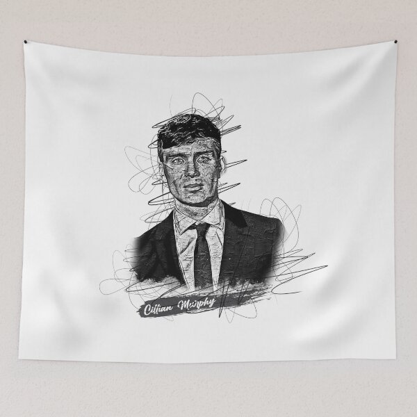Item preview, Cillian Murphy Abstract Sketch Art, Cillian Murphy, Cillian Murphy Digital Art designed and sold by graphic-genie.