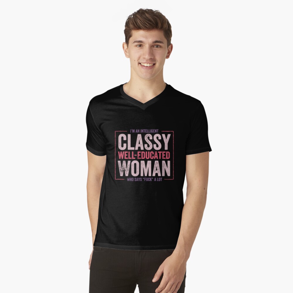 Item preview, V-Neck T-Shirt designed and sold by DamnAssFunny.