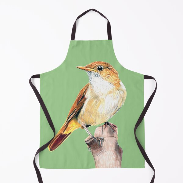 Item preview, Nightingale Songbird on light green designed and sold by IslesArt.