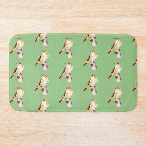 Item preview, Nightingale Songbird on light green designed and sold by IslesArt.