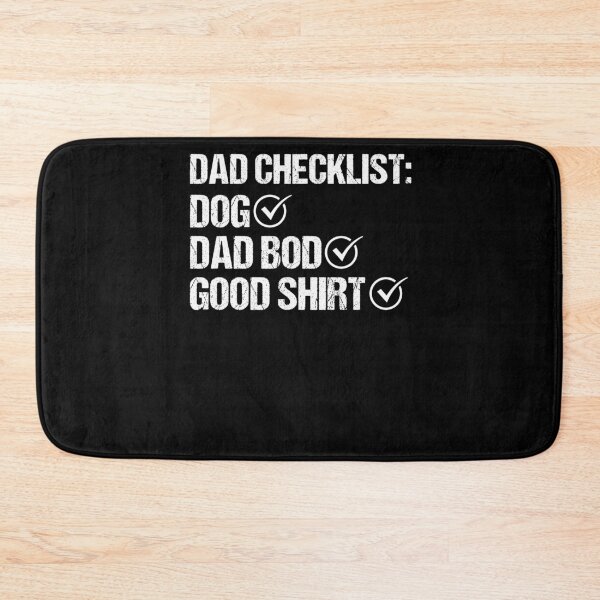 Item preview, Dad Checklist dog dad bod Fathers day  designed and sold by Nessshirts.