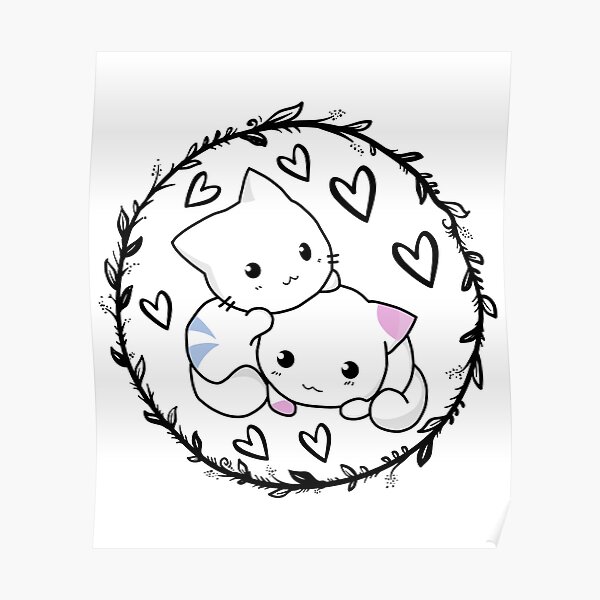 Cuddling Kittens  Poster
