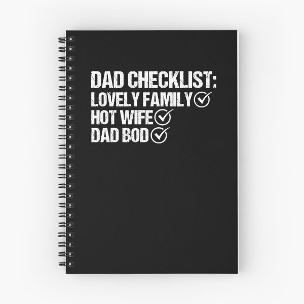 Item preview, Dad bod dad checklist funny fathers day dad jokes hot wife  designed and sold by Nessshirts.