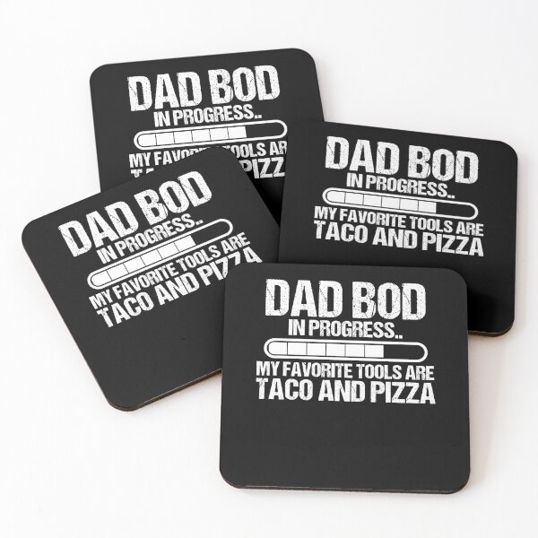 Item preview, Dad bod in progress pizza and taco father day funny dad joke designed and sold by Nessshirts.