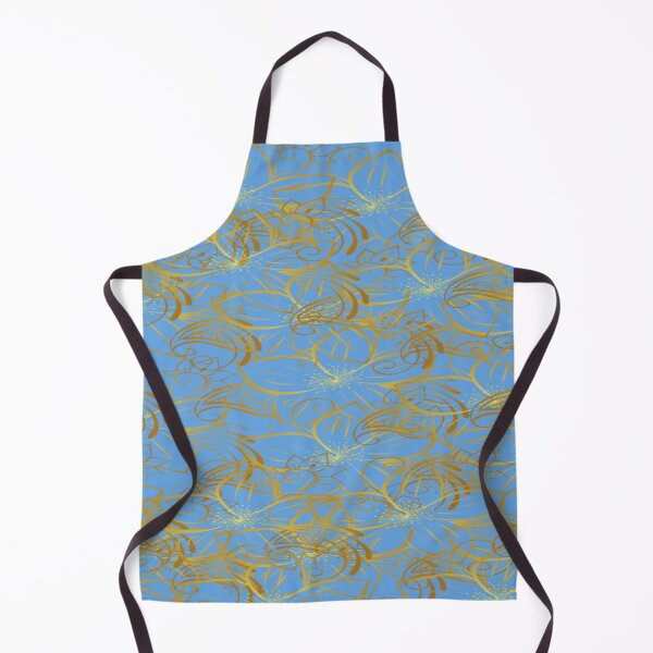 Item preview, Golden Hibiscus ( Light blue) designed and sold by irisonline.