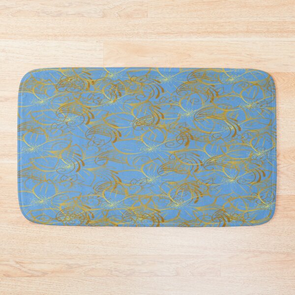 Item preview, Golden Hibiscus ( Light blue) designed and sold by irisonline.