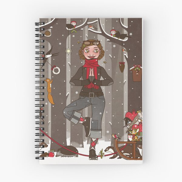 Item preview, Christmas card: yoga tree in winter forest designed and sold by Iris Luckhaus.