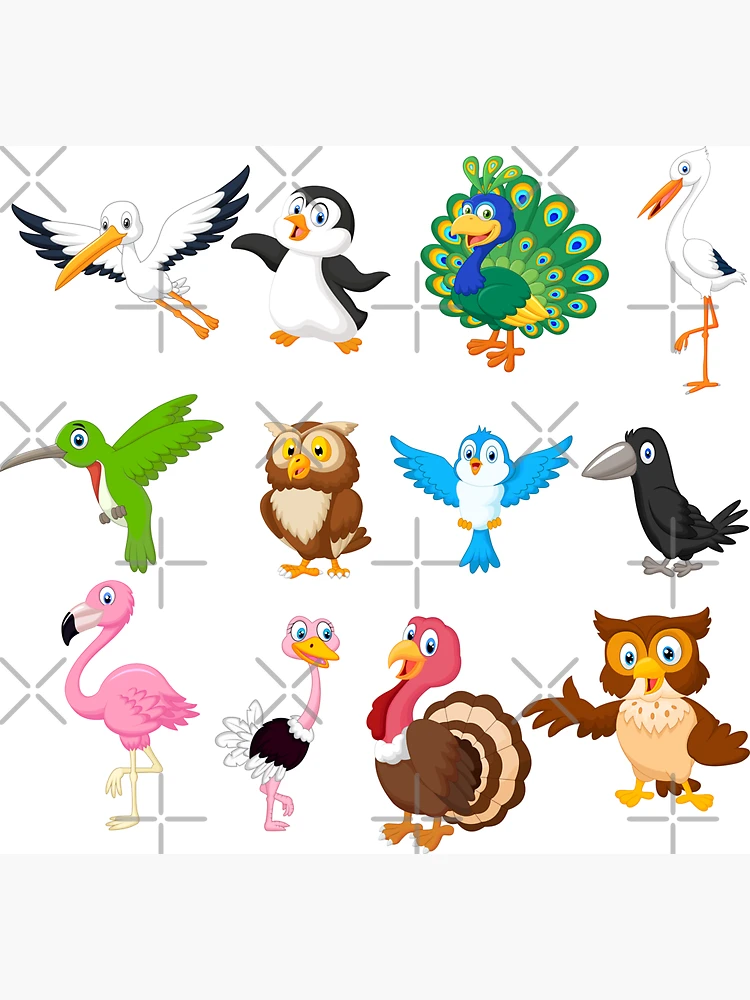 Imagen 3 de 3, Imán con la obra Cute Birds Animals, diseñada y vendida por TeeHome.
