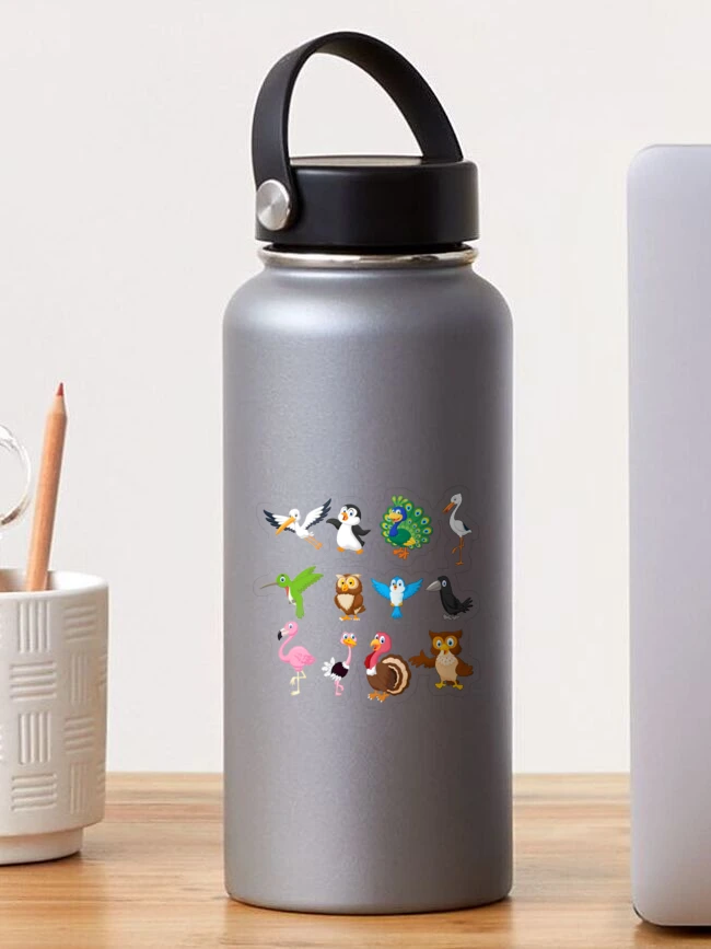 Imagen 1 de 3, Pegatina con la obra Cute Birds Animals, diseñada y vendida por TeeHome.