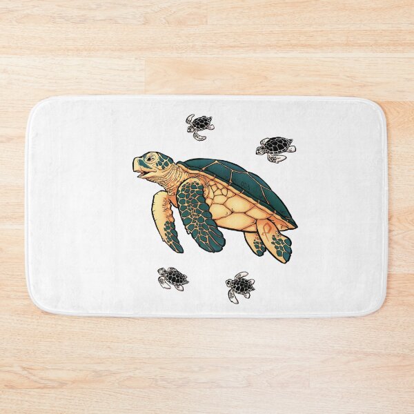Item preview, Green Sea Turtle Swimming Artwork Drawing Illustration designed and sold by Gabrielptdedi.
