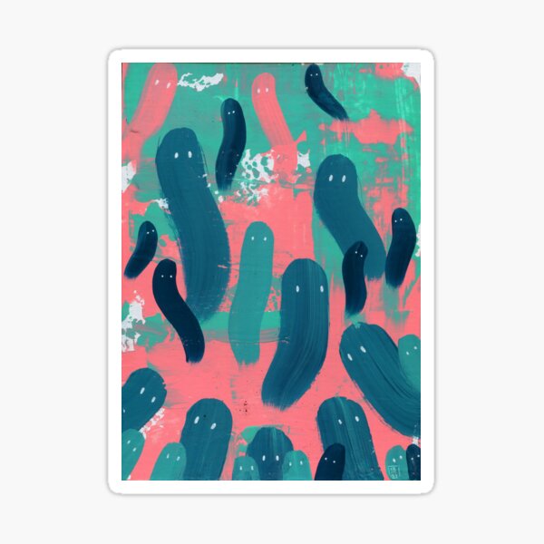 Soft Pastel Horror Sticker