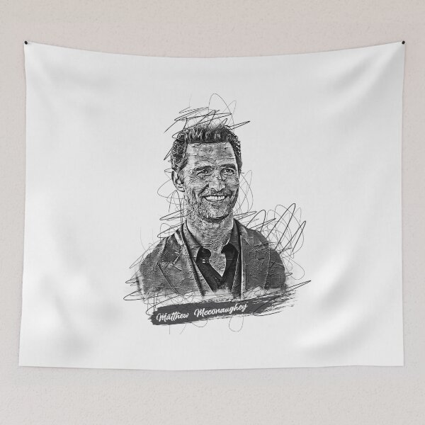 Item preview, Matthew Mcconaughey Abstract Sketch Art, Matthew Mcconaughey designed and sold by graphic-genie.