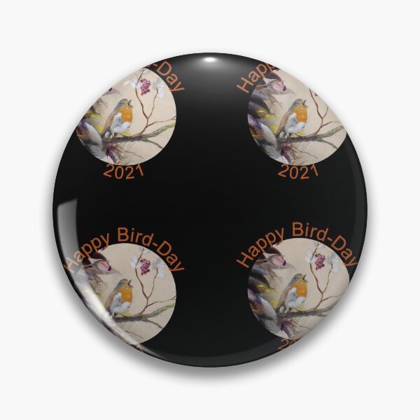 Item preview, Happy Bird-Day 2021 Robin-Happy Birthday designed and sold by DiensDesign.