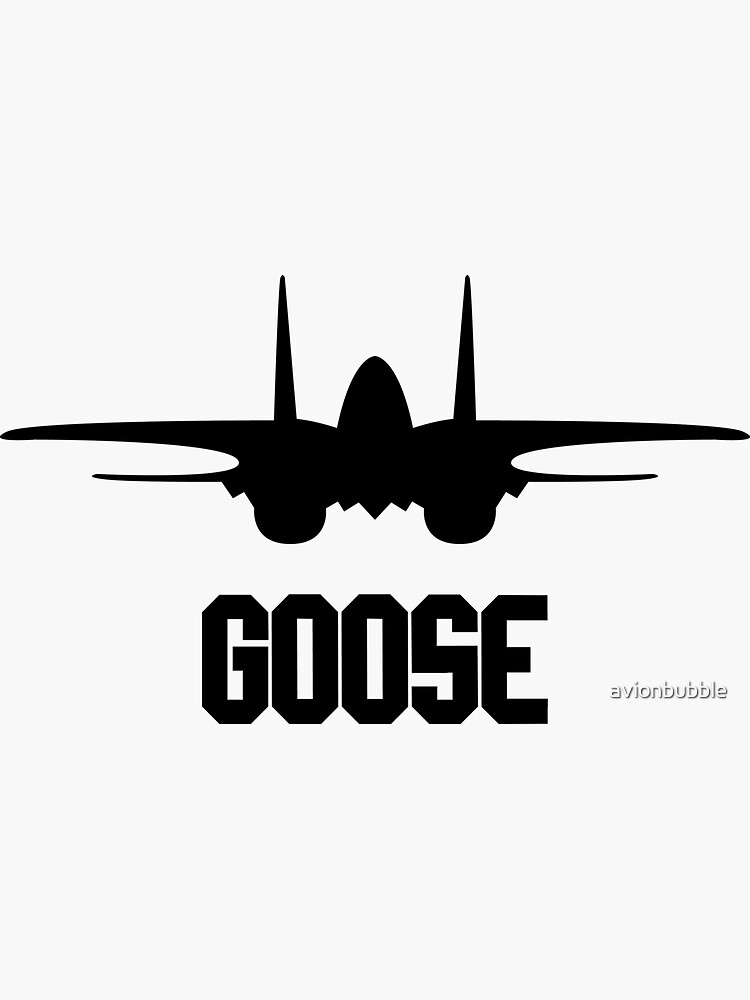 "TOP GUN GOOSE DESIGN" Sticker by avionbubble Redbubble