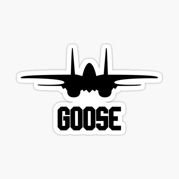 "TOP GUN GOOSE DESIGN" Sticker by avionbubble Redbubble