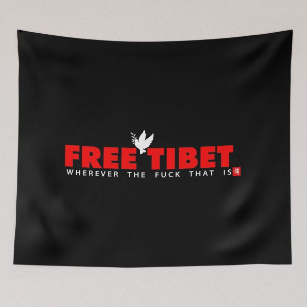 Item preview, Free Tibet White Red designed and sold by John Poon.