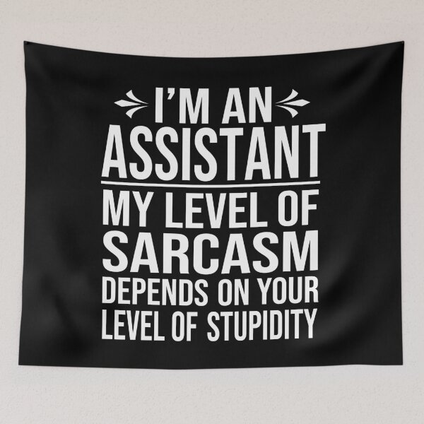Item preview, assistant saying funny assistant gift designed and sold by alaechamlal.
