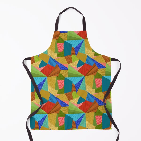 Item preview, Patchwork Abstract Shapes Pattern  designed and sold by Squarebird.