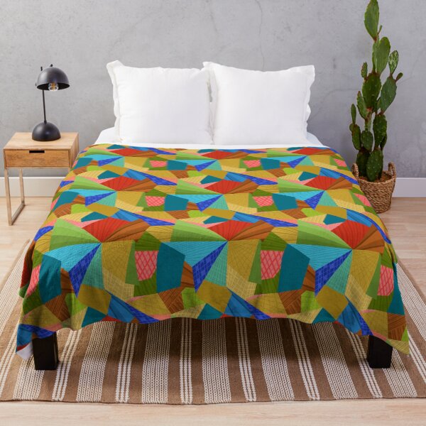 Item preview, Patchwork Abstract Shapes Pattern designed and sold by Squarebird.