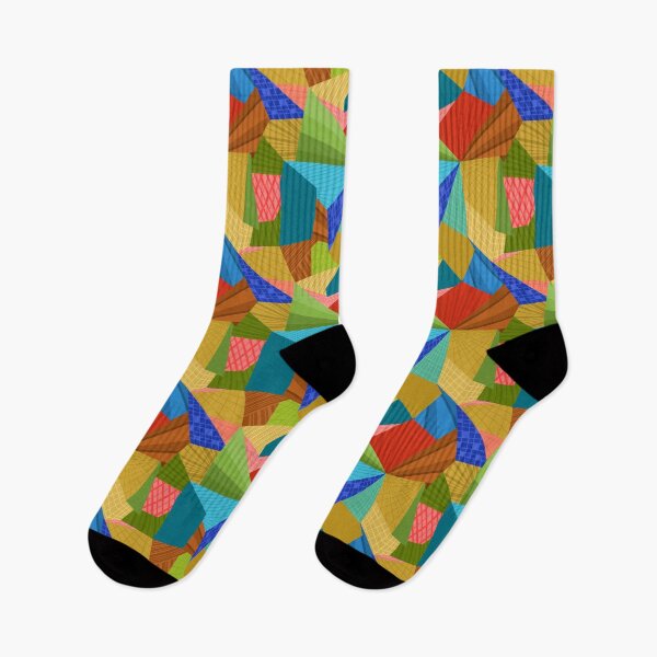 Item preview, Patchwork Abstract Shapes Pattern  designed and sold by Squarebird.