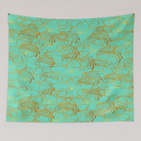 Item preview, Golden Hibiscus ( Light Green) designed and sold by irisonline.