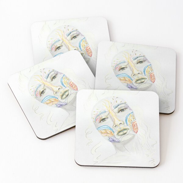 Item preview, Winnie Harlow Face modern art by Lucia Lukas designed and sold by Lucia  Lukas.