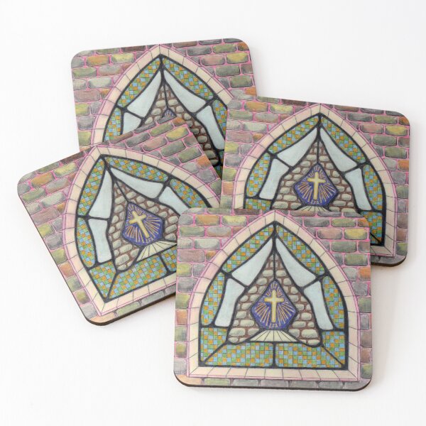 Item preview, 545 - STAINED GLASS WINDOW - DAVE EDWARDS - COLOURED PENCILS - 2021 designed and sold by BLYTHART.