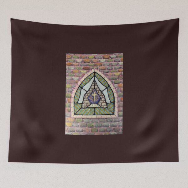 Item preview, 545 - STAINED GLASS WINDOW - DAVE EDWARDS - COLOURED PENCILS - 2021 designed and sold by BLYTHART.
