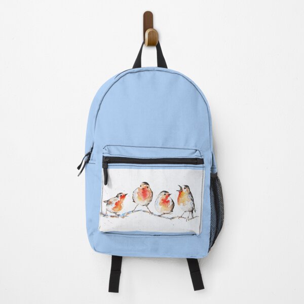 Item preview, Four red robins watercolor designed and sold by Fanny Ducrot.