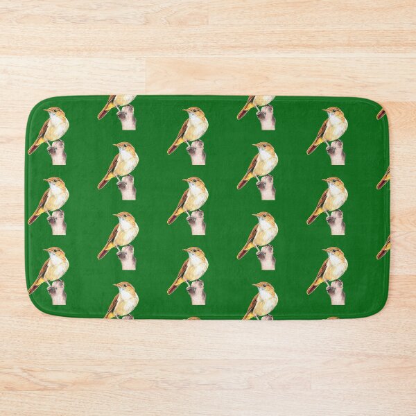 Item preview, Nightingale Songbird on dark green designed and sold by IslesArt.