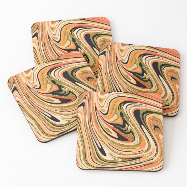 Item preview, Colorful Gold Marble Pattern  designed and sold by Moonshine Paradise.