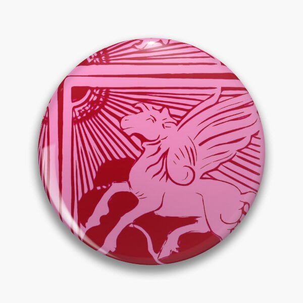 Item preview, Embrace Virtue - Elegant Pink and Red Magical Pegasus Winged Horse  designed and sold by SpiritGifts.