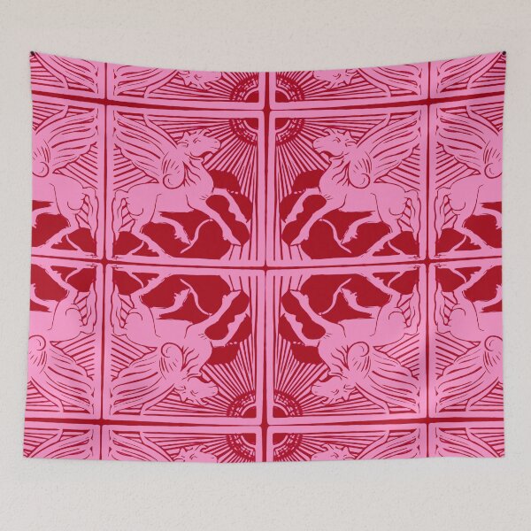 Item preview, Embrace Virtue - Elegant Pink and Red Magical Pegasus Winged Horse  designed and sold by SpiritGifts.
