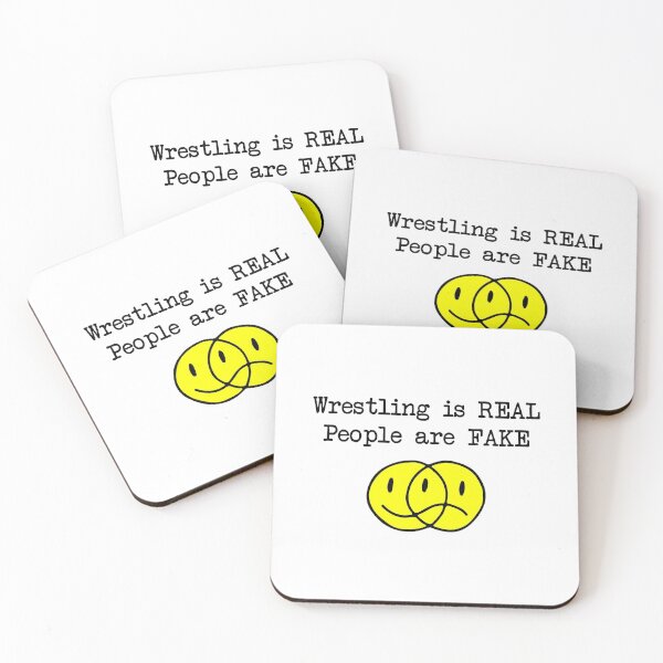 Item preview, Wrestling Is Real People Are Fake designed and sold by OkGalerieRB.