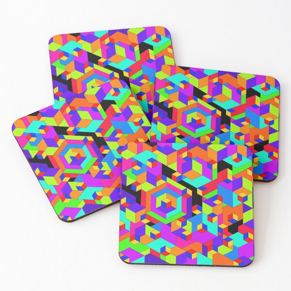 Item preview, Geometric Cubist Block Nightmare designed and sold by Amanda Lucas.