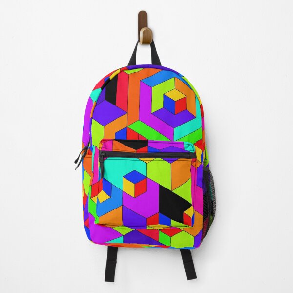 Item preview, Geometric Cubist Block Nightmare designed and sold by Amanda Lucas.