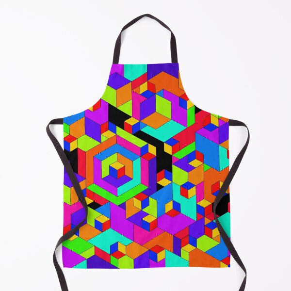 Item preview, Geometric Cubist Block Nightmare designed and sold by Amanda Lucas.