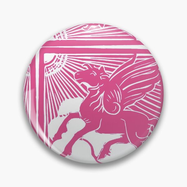 Item preview, Embrace Virtue -Dark Pink and White Magical Pegasus Winged Horse designed and sold by SpiritGifts.