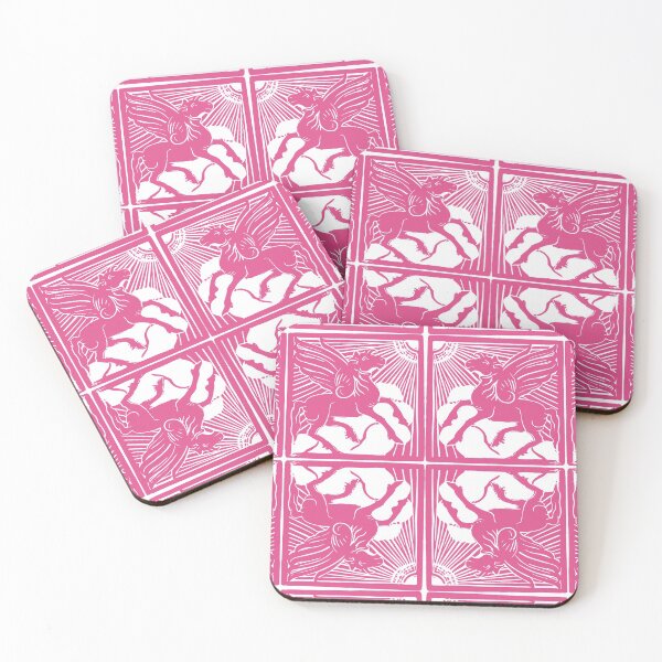 Item preview, Embrace Virtue -Dark Pink and White Magical Pegasus Winged Horse designed and sold by SpiritGifts.