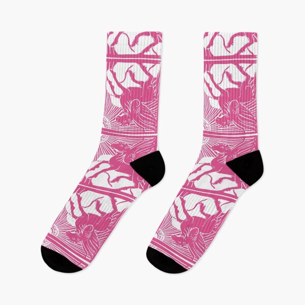 Item preview, Embrace Virtue -Dark Pink and White Magical Pegasus Winged Horse designed and sold by SpiritGifts.