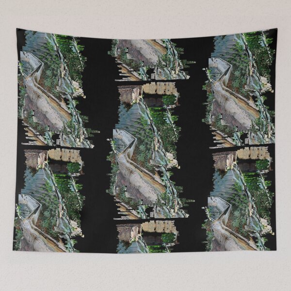 Item preview, Water and nature collage on black background designed and sold by kiminkimii.